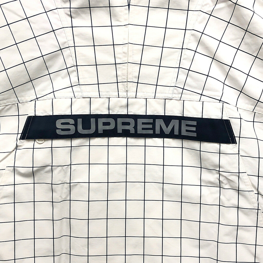 SUPREME シュプリーム Heavy Nylon Anorak ヘビーナイロン アノラック ジャケット Window pane（白系）サイズ XL  正規品 / 23140A