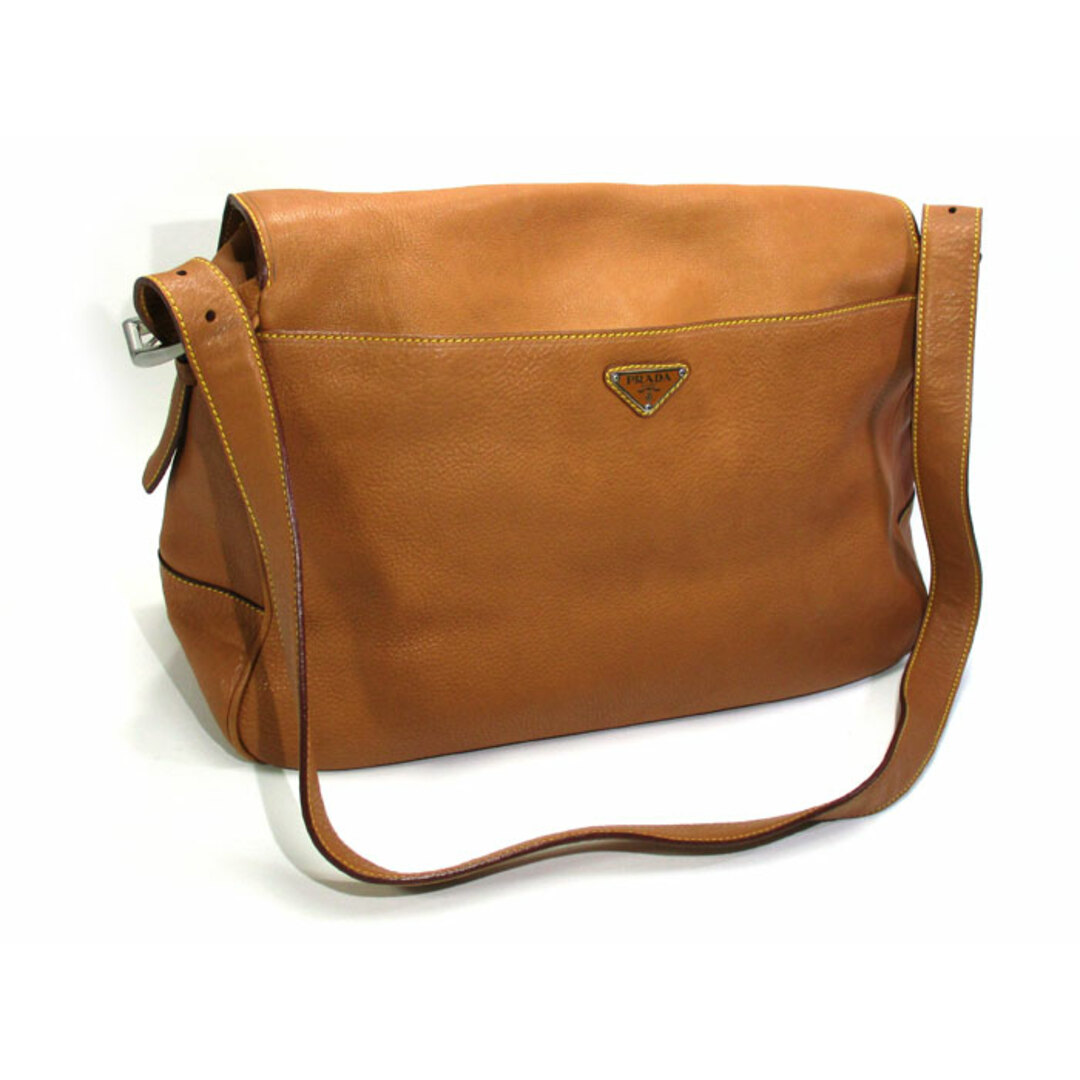 PRADA - PRADA ショルダーバッグ メッセンジャーバッグ レザー PRADA - PRADA ショルダーバッグ メッセンジャーバッグ レザー