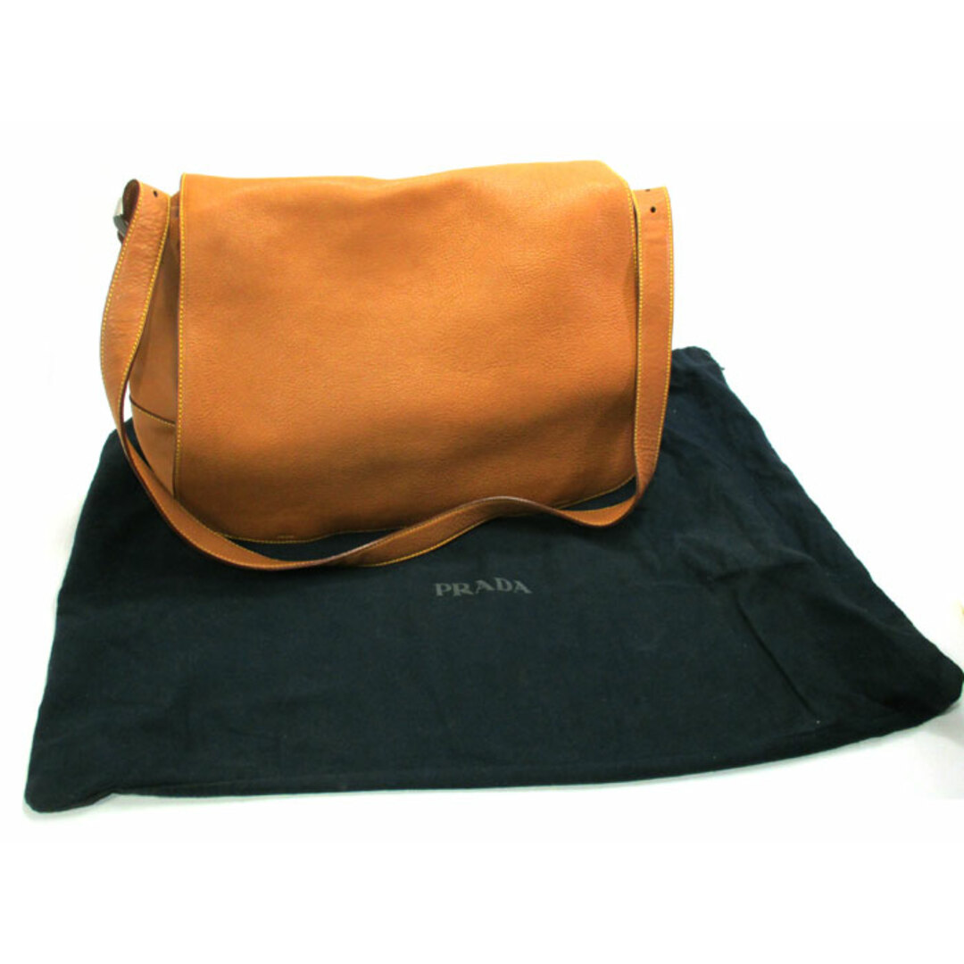 PRADA - PRADA ショルダーバッグ メッセンジャーバッグ レザー PRADA - PRADA ショルダーバッグ メッセンジャーバッグ レザー