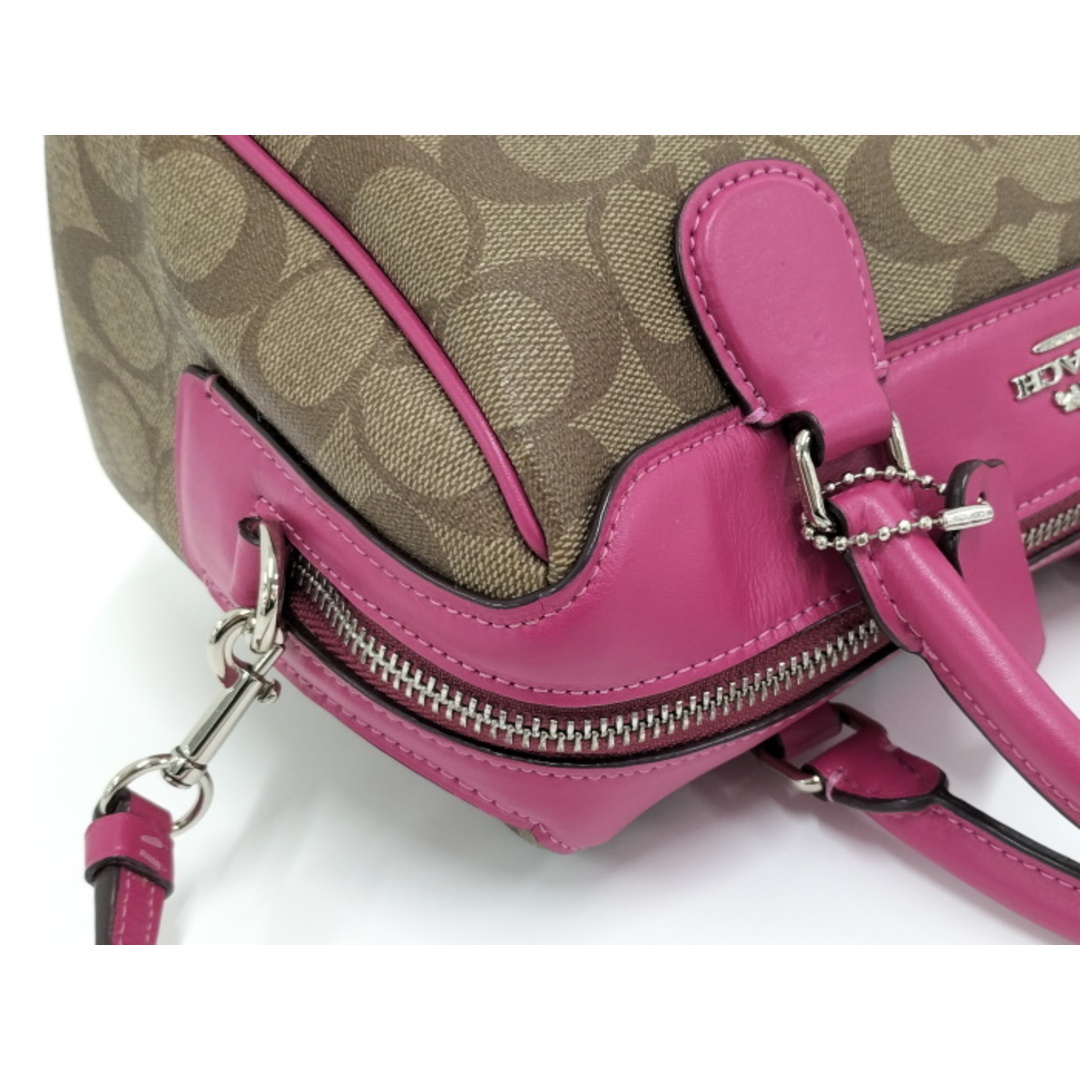 COACH - COACH 2WAY ミニボストンバッグ ショルダーバッグ COACH - COACH 2WAY ミニボストンバッグ ショルダーバッグ