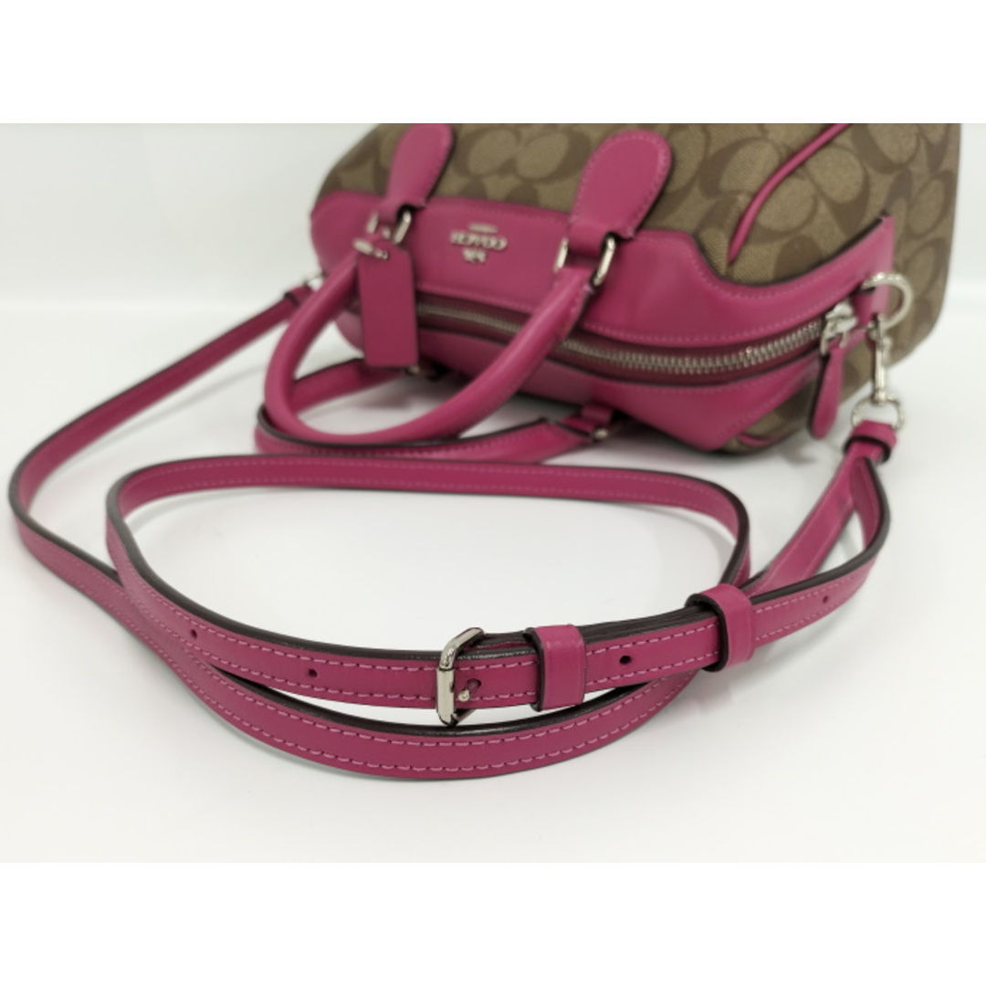 COACH - COACH 2WAY ミニボストンバッグ ショルダーバッグ COACH - COACH 2WAY ミニボストンバッグ ショルダーバッグ