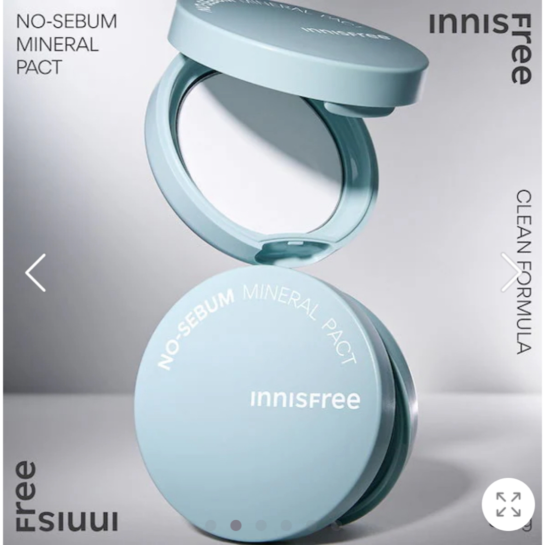 Innisfree(イニスフリー)のイニスフリー ノーセバム ミネラルパクト　s フェイスパウダー　8.5g 皮脂 コスメ/美容のベースメイク/化粧品(フェイスパウダー)の商品写真