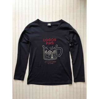 ロゴス(LOGOS)のロゴがかわいい　LOGOS Park 紺色長袖Tシャツ(Tシャツ(長袖/七分))