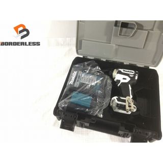 マキタ(Makita)の☆美品☆ makita マキタ 18V 充電式インパクトドライバ TD171D ホワイト/白 充電器 DC18RF ケース 80682(工具)