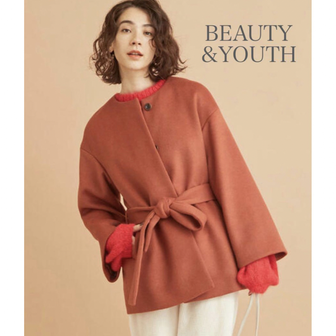 美品✨BEAUTY\u0026YOUTH  スーパー120フレアスリーブコート S