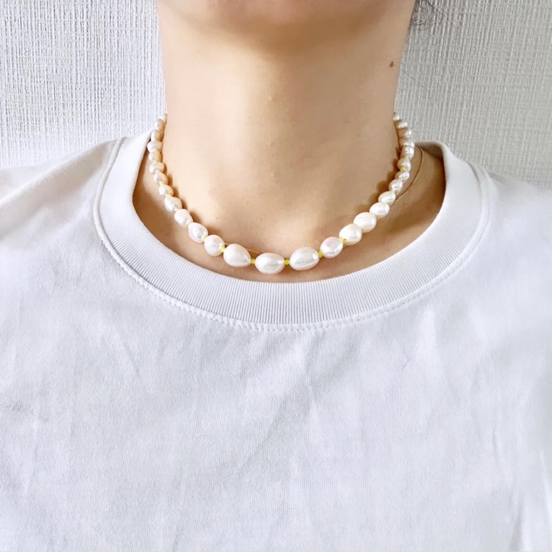 【未使用】mojom パールネックレス ビジュードエム bijou de m
