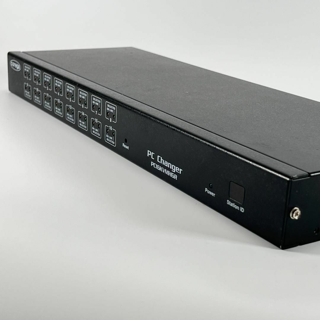 コレガ COREGA CG-PC16KVMHGR 【CPU自動切替器 16台用】 コレガ COREGA CG-PC16KVMHGR 【CPU自動切替器 16台用】