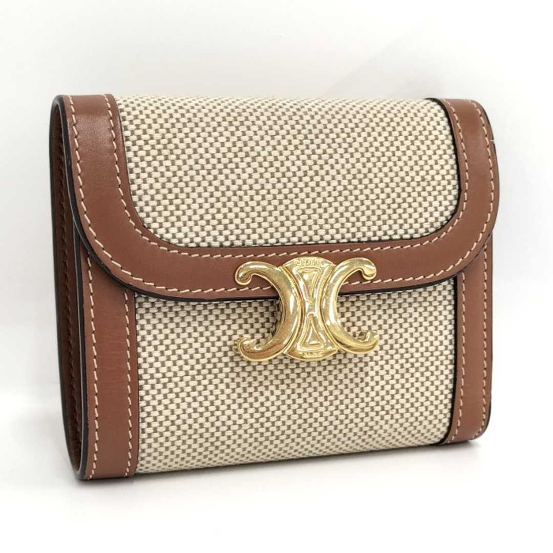 celine - CELINE トリオンフ スモール ウォレット 三つ折り財布