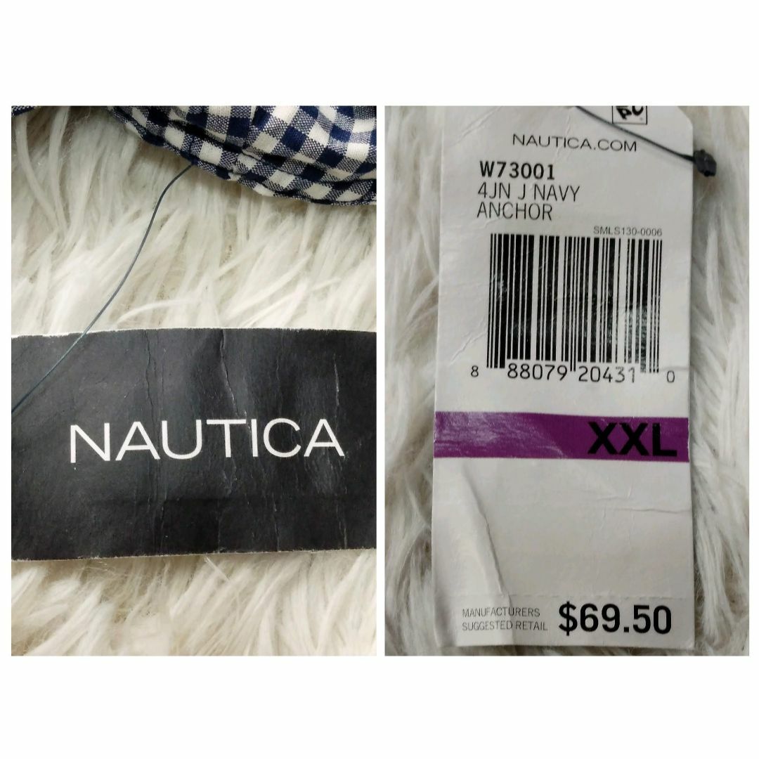 NAUTICA(ノーティカ)のデッドストック NAUTICA 長袖ボタンダウンシャツ ギンガムチェック XXL メンズのトップス(シャツ)の商品写真