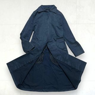 MARGARET HOWELL　フーデッドロングコート　濃紺　ネイビー　サイズ1