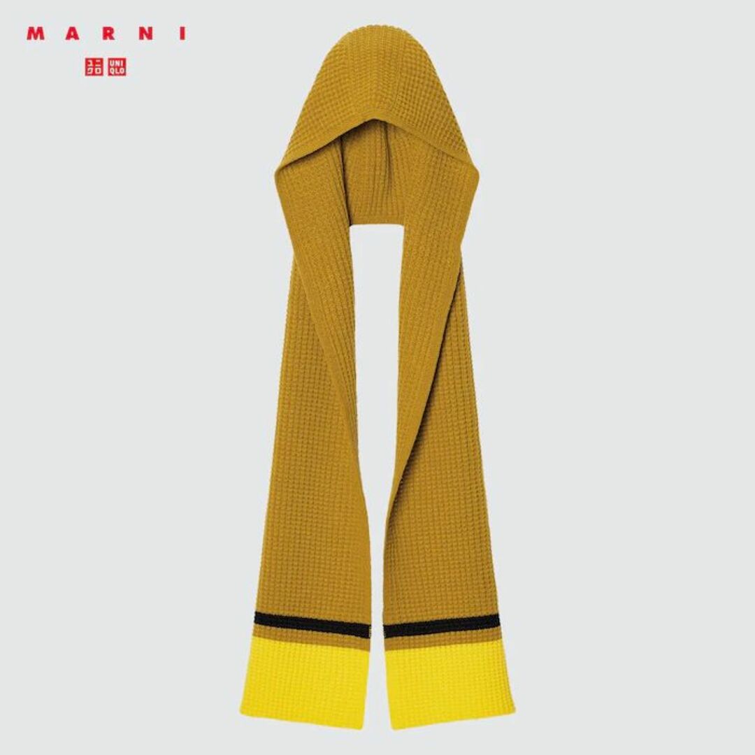 UNIQLO(ユニクロ)のマルニ　ポップコーンニットフードストール ベージュ ユニクロ×MARNI レディースのファッション小物(ストール/パシュミナ)の商品写真