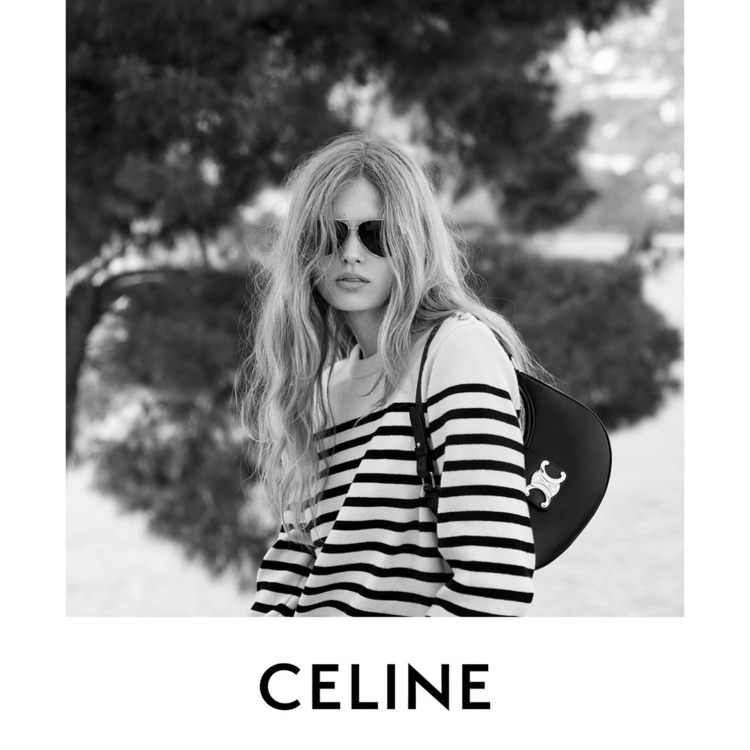 CELINE セリーヌ ボーダー ニット 金ボタン