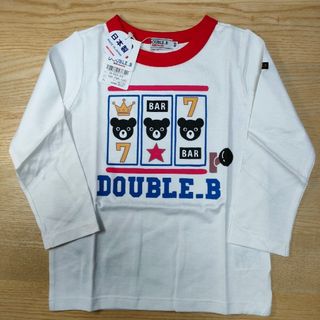 ダブルビー(DOUBLE.B)の未使用 DOUBLE.B 長袖Tシャツ　100(Tシャツ/カットソー)