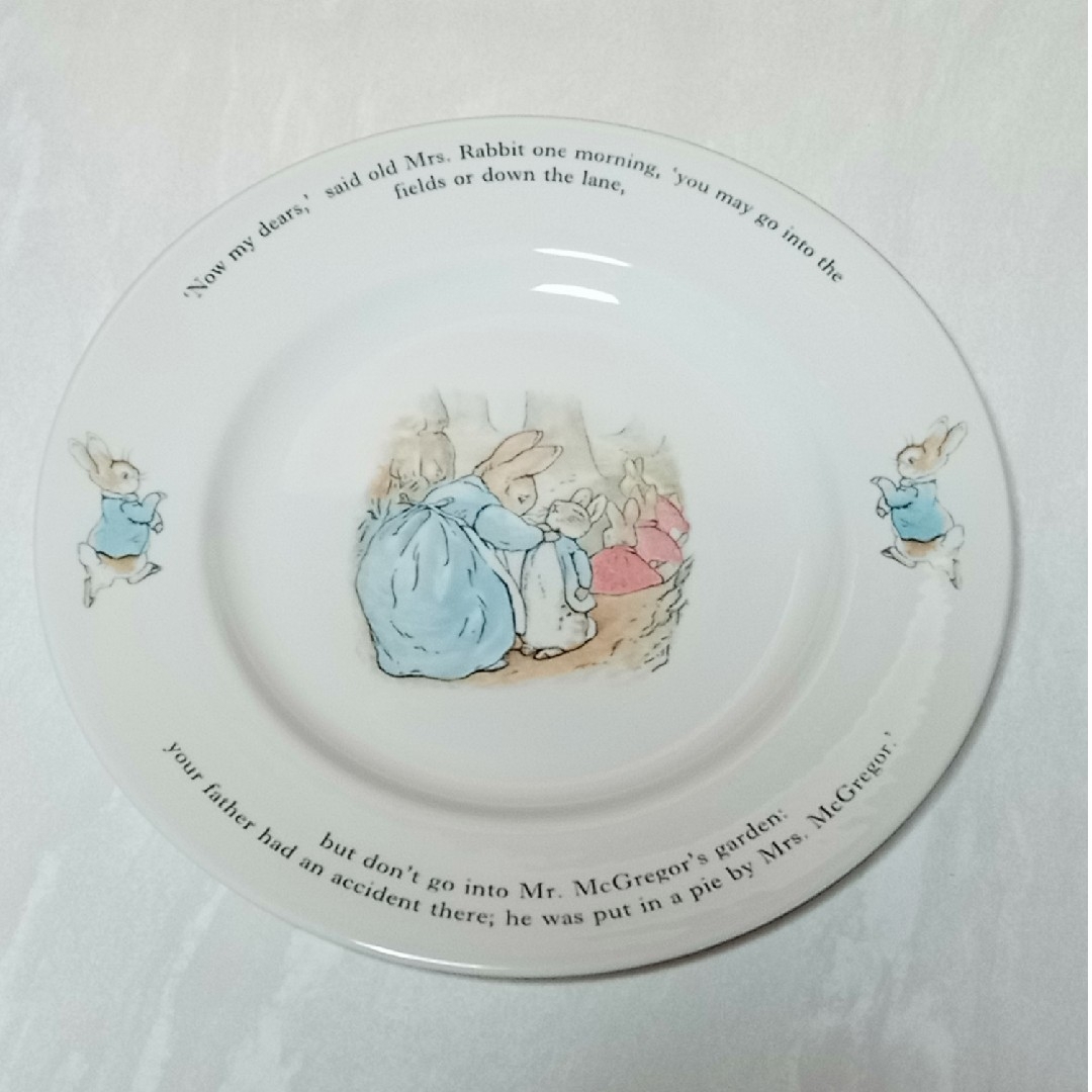 WEDGWOOD(ウェッジウッド)のピーターラビット　丸皿　絵皿 インテリア/住まい/日用品のキッチン/食器(食器)の商品写真