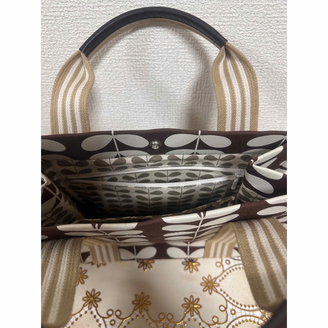 ★オーラカイリー★orla kiely★手提げ★トートバック★レザー✖️コットン