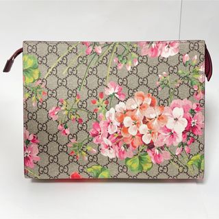 グッチ(Gucci)のGUCCI グッチ GGスプリーム クラッチバッグ 花柄 430268(クラッチバッグ)