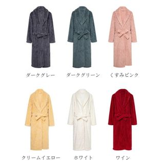 １着限定】着る毛布♥️ルームウェア 羽織 秋冬 あったかガウンcl015白Ｍ(ルームウェア)