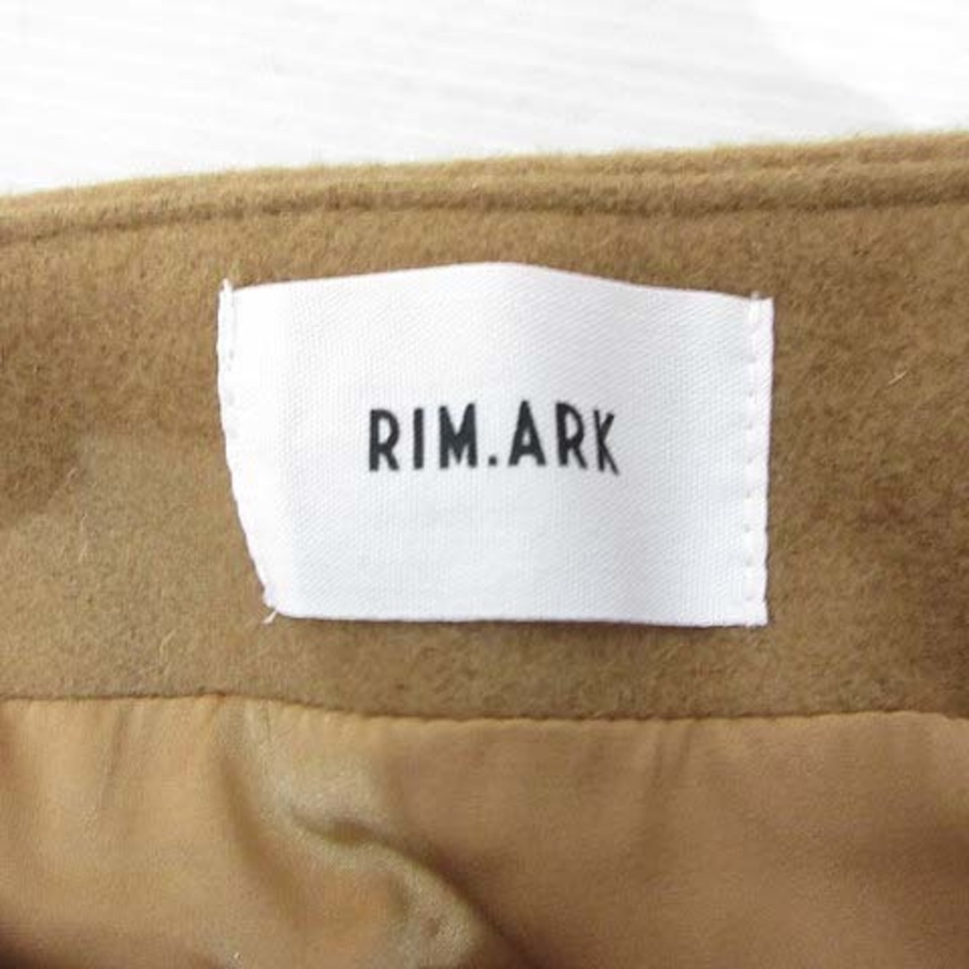 リムアーク rim.ark  ウール ラップ ロング スカート 38 キャメル 2