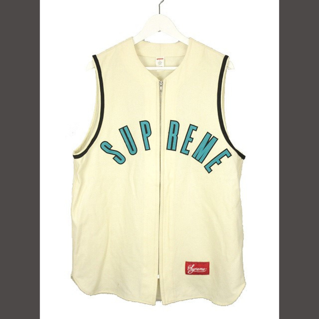 シュプリーム SLEEVELESS BASEBALL JERSEY L