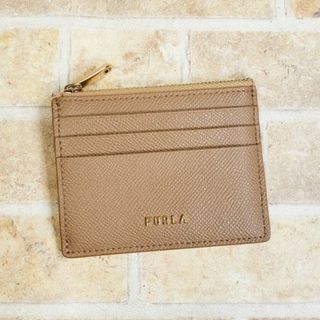 フルラ(Furla)のフルラ ☆ レザー 小銭入れ カードケース フラグメントケース 伊製 ベージュ(コインケース)