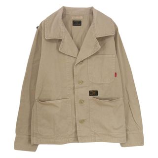 ダブルタップス(W)taps)のWTAPS ダブルタップス 長袖シャツ 13SS 131GWDT-JKM03 JACKET.COTTON.TWILL HBT ウォッシュ加工 コットンツイル ミリタリー ジャケット ベージュ系 2【中古】(シャツ)