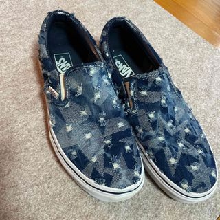 ヴァンズ(VANS)のお値下げ中　バンズ　スリッポン　デニム　メンズ(スニーカー)