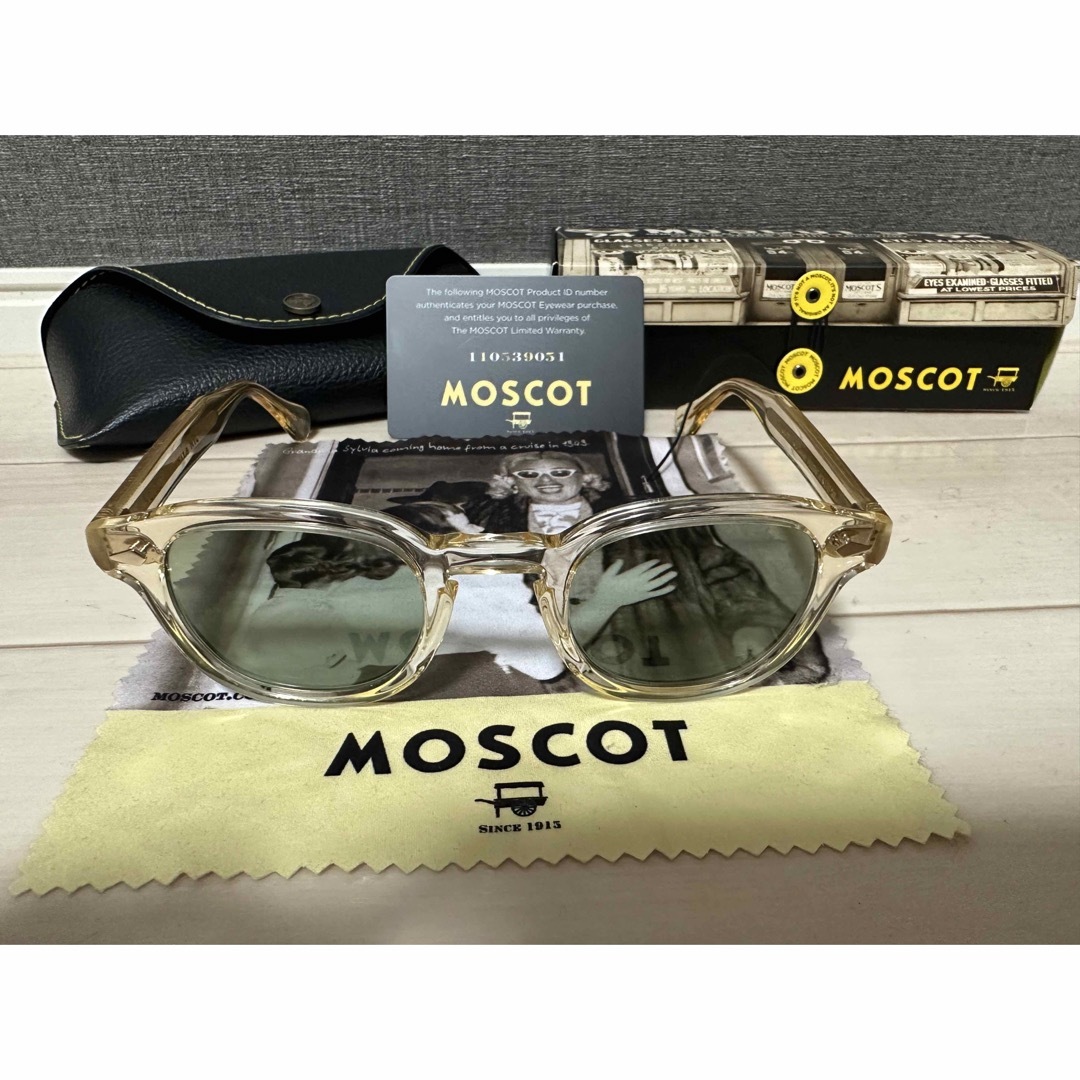 【極美品】MOSCOT モスコット　レムトッシュ 46 イエロー　サングラス