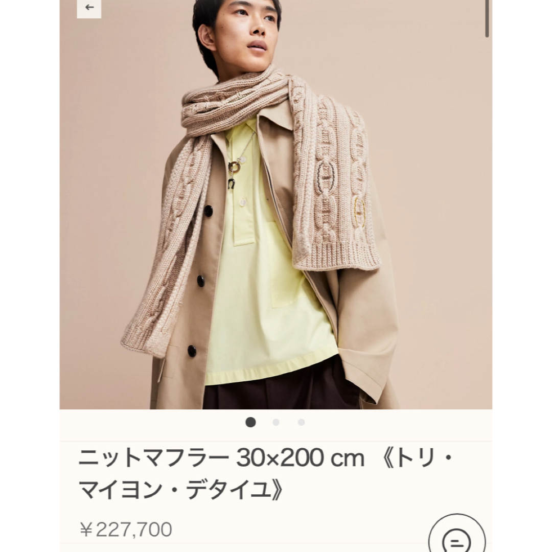Hermes - 《新品》エルメス 2023AW マフラー カシミア トリマイヨン