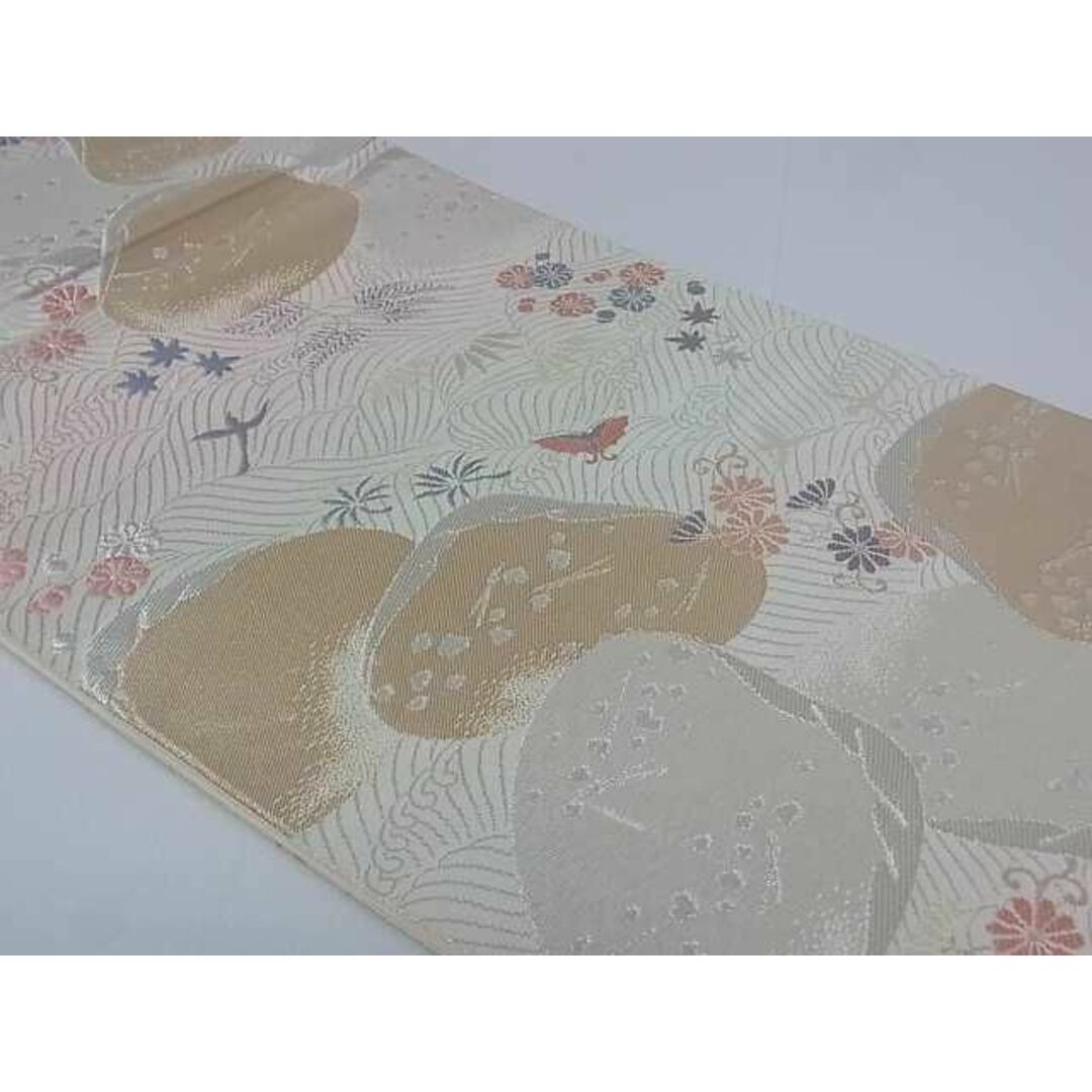 平和屋2□六通柄袋帯 立波花唐草文 金銀糸 逸品 ar4991の通販 by 平和