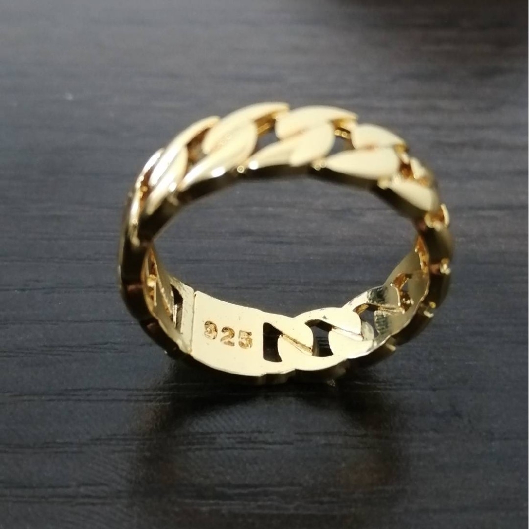【R133】リング メンズ レディース ゴールド アクセサリー 指輪 20号 メンズのアクセサリー(リング(指輪))の商品写真