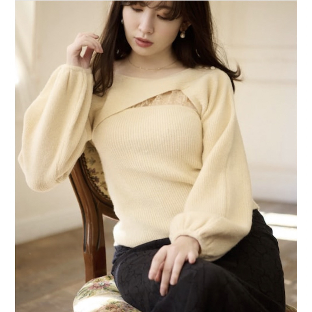 Herlipto Lace Cut-Out Ribbed Pullover