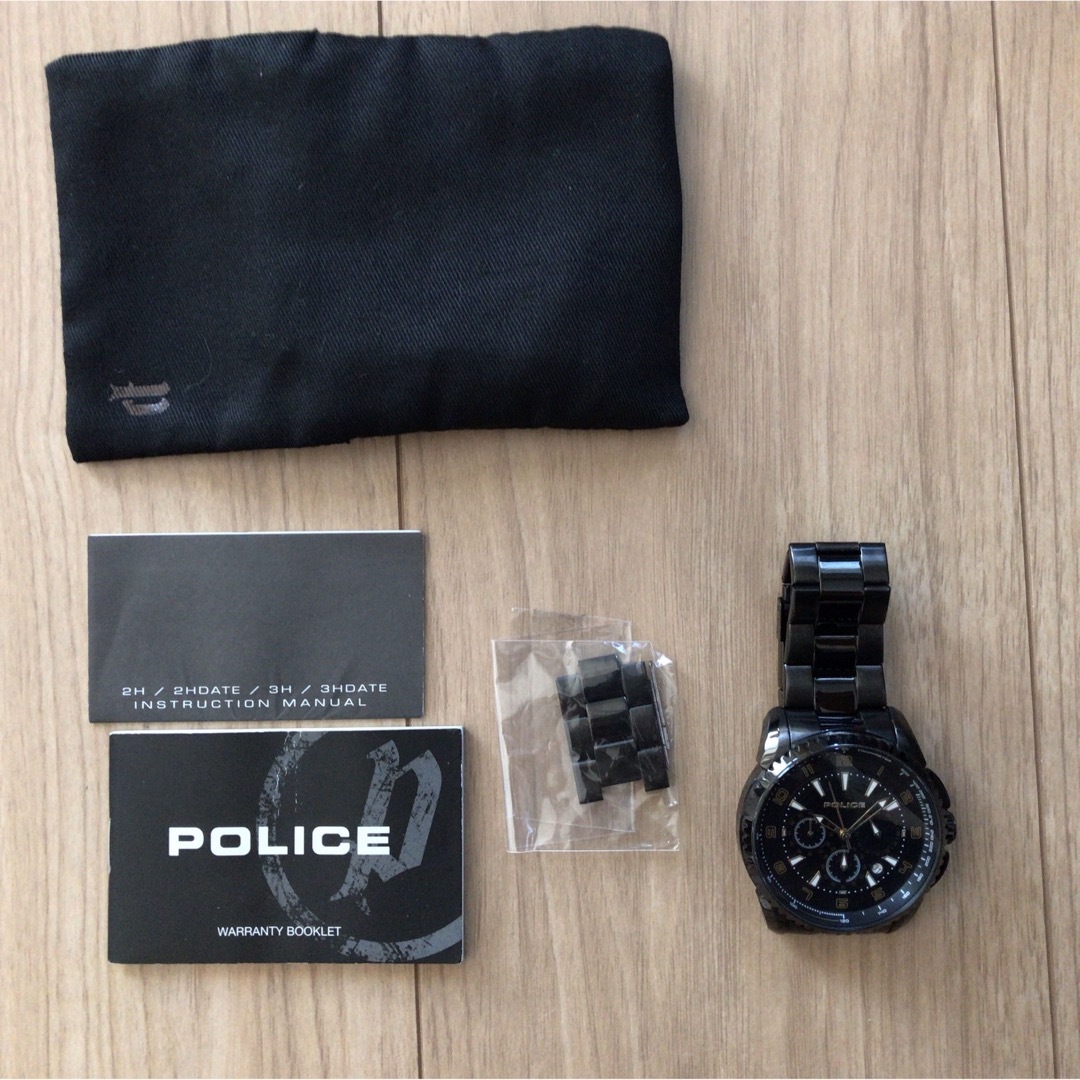 POLICE(ポリス)のPOLICE ポリス 腕時計 ブラック メンズの時計(腕時計(アナログ))の商品写真