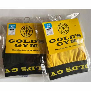 ゴールドジム(GOLD'S GYM)の【残り１点】大人気ゴールドジム　ボクサーブリーフ　Mサイズ　濃黄色×黒色の2枚♪(ボクサーパンツ)