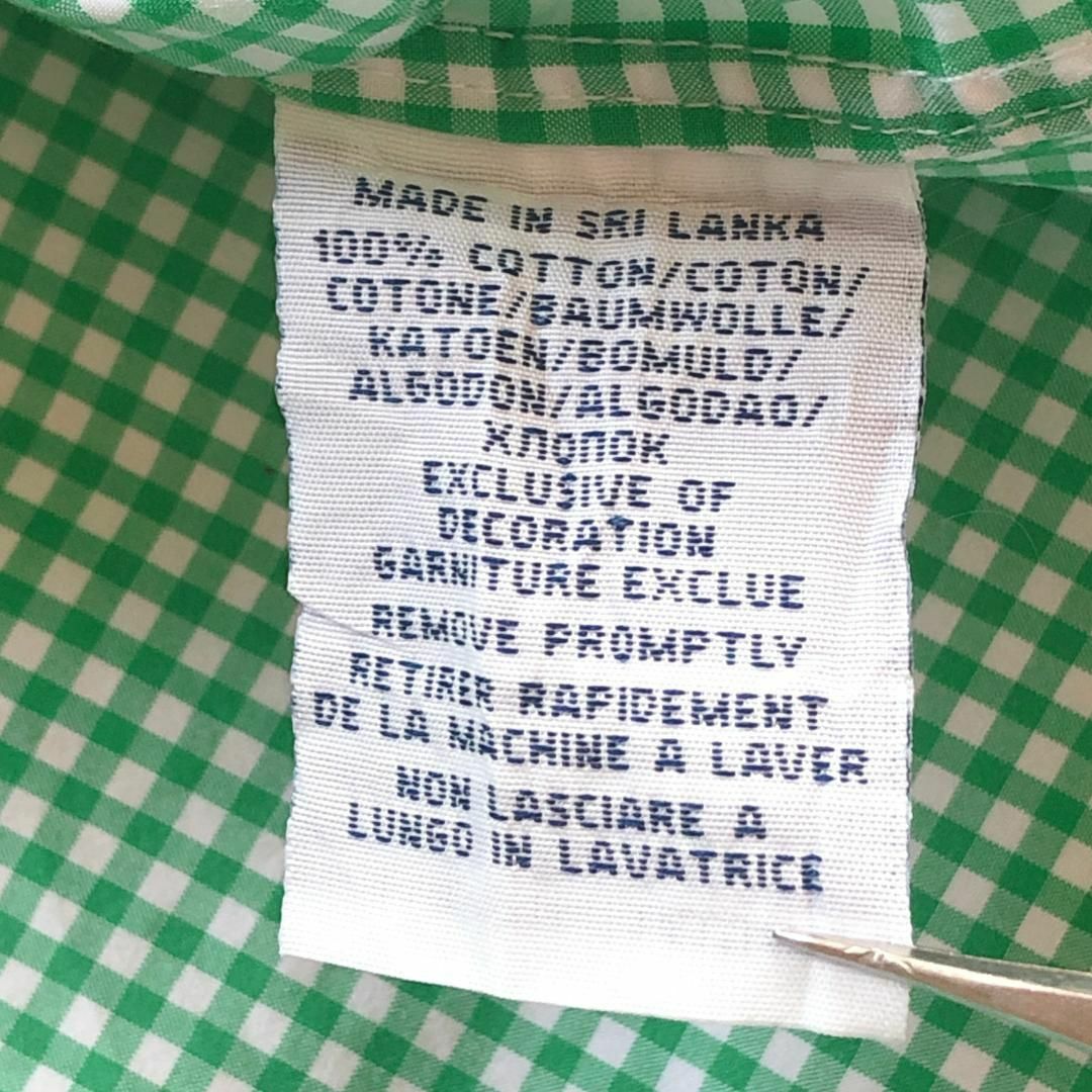 59X春秋ポロラルフローレン ギンガムチェックBD長袖シャツ レディース 7