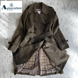 アクアスキュータム トレンチコート(レディース)(グリーン・カーキ