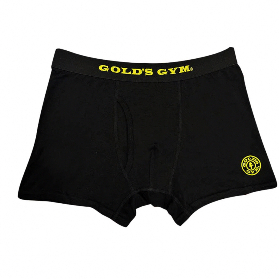 GOLD'S GYM(ゴールドジム)の【残り１点】人気ゴールドジム　ボクサーブリーフ　Lサイズ　濃黄色×黒色のセット♪ メンズのアンダーウェア(ボクサーパンツ)の商品写真