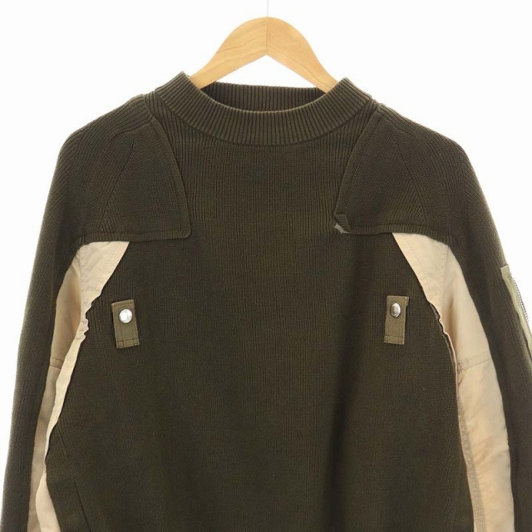 sacai - サカイ 22SS Nylon Twill Mix Knit Pulloverの通販 by ...