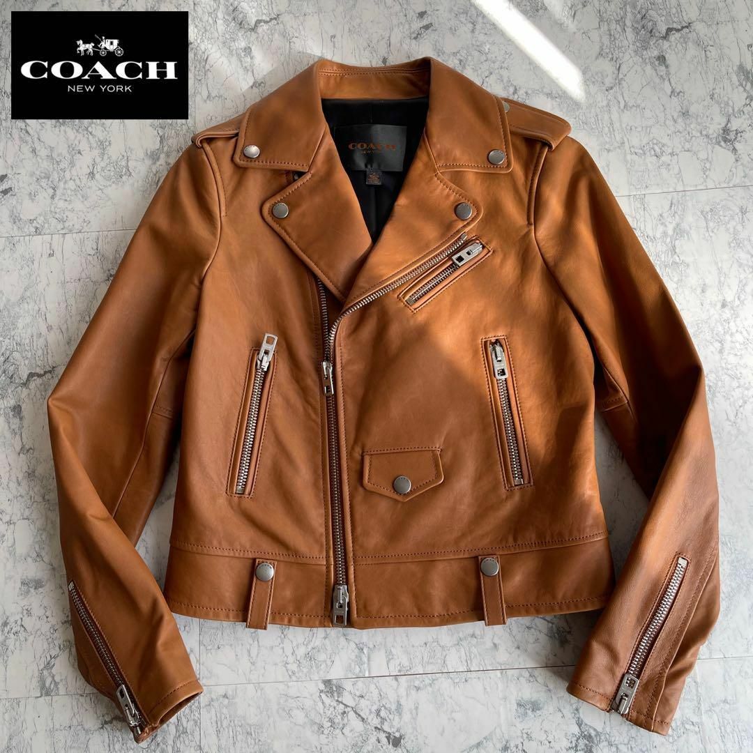 COACH - 美品 コーチ ダブルライダースジャケット 本革 レザー ...