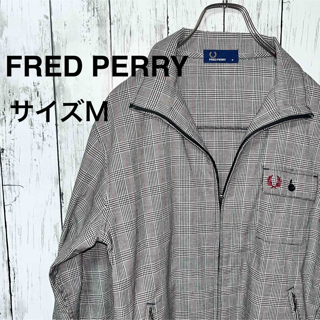 !美品Fred Perryオイルドコットン　ハリントン ジャケット　英国製　M