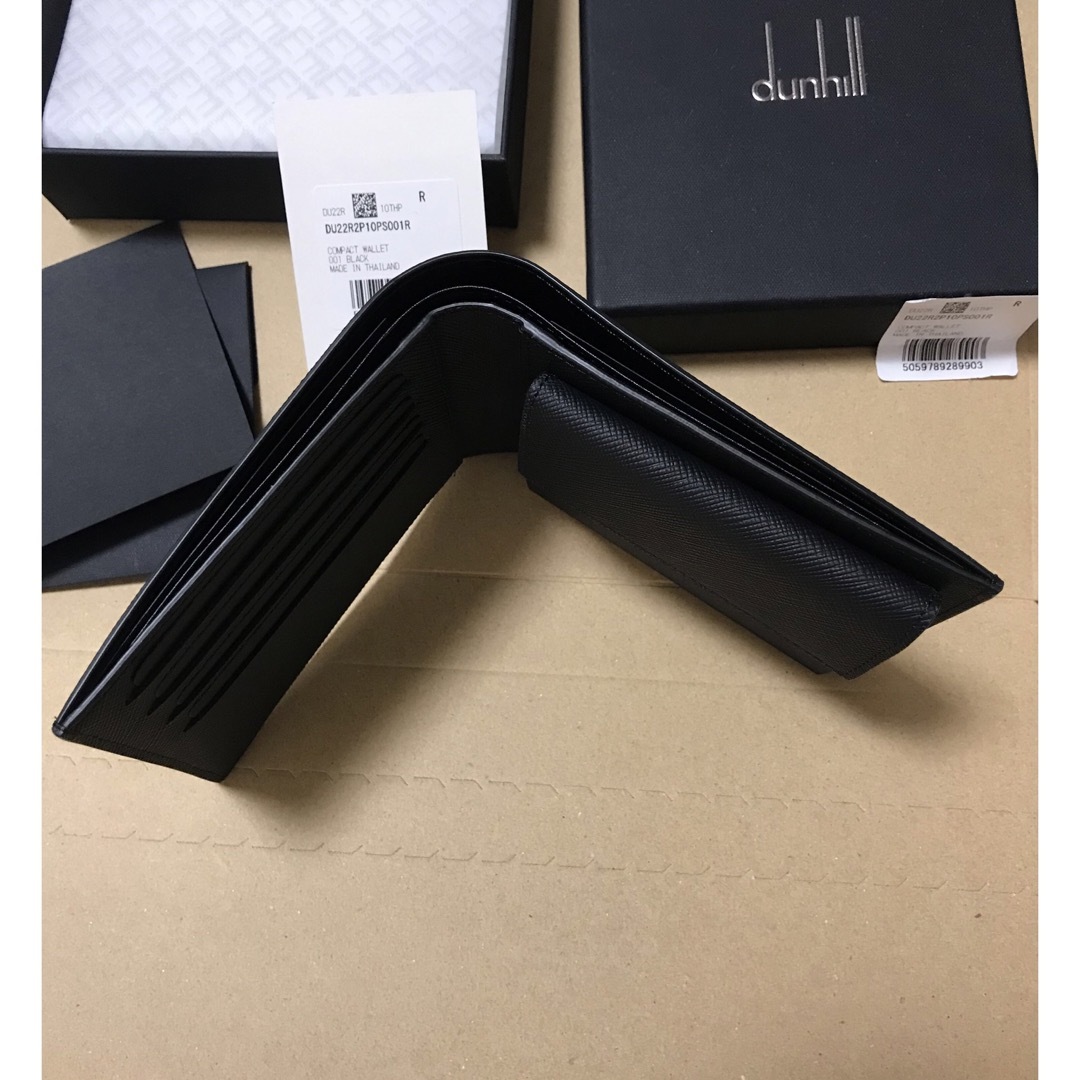新品　ダンヒル　折り財布　PLAIN  ブラック 3