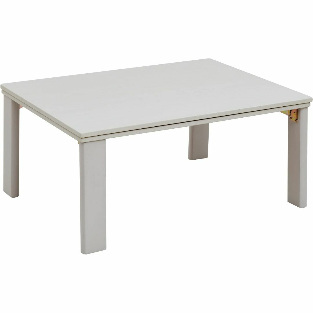 【色: ホワイト】[山善] 家具調 こたつ テーブル 幅80cm×奥行60cm
