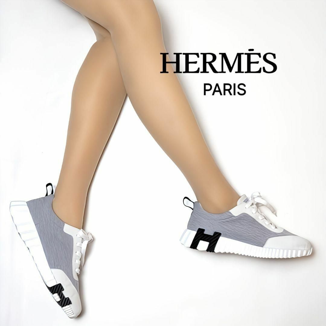 新品そっくりさん⭐エルメスHERMES　ケリー金具スニーカー　デイ　38