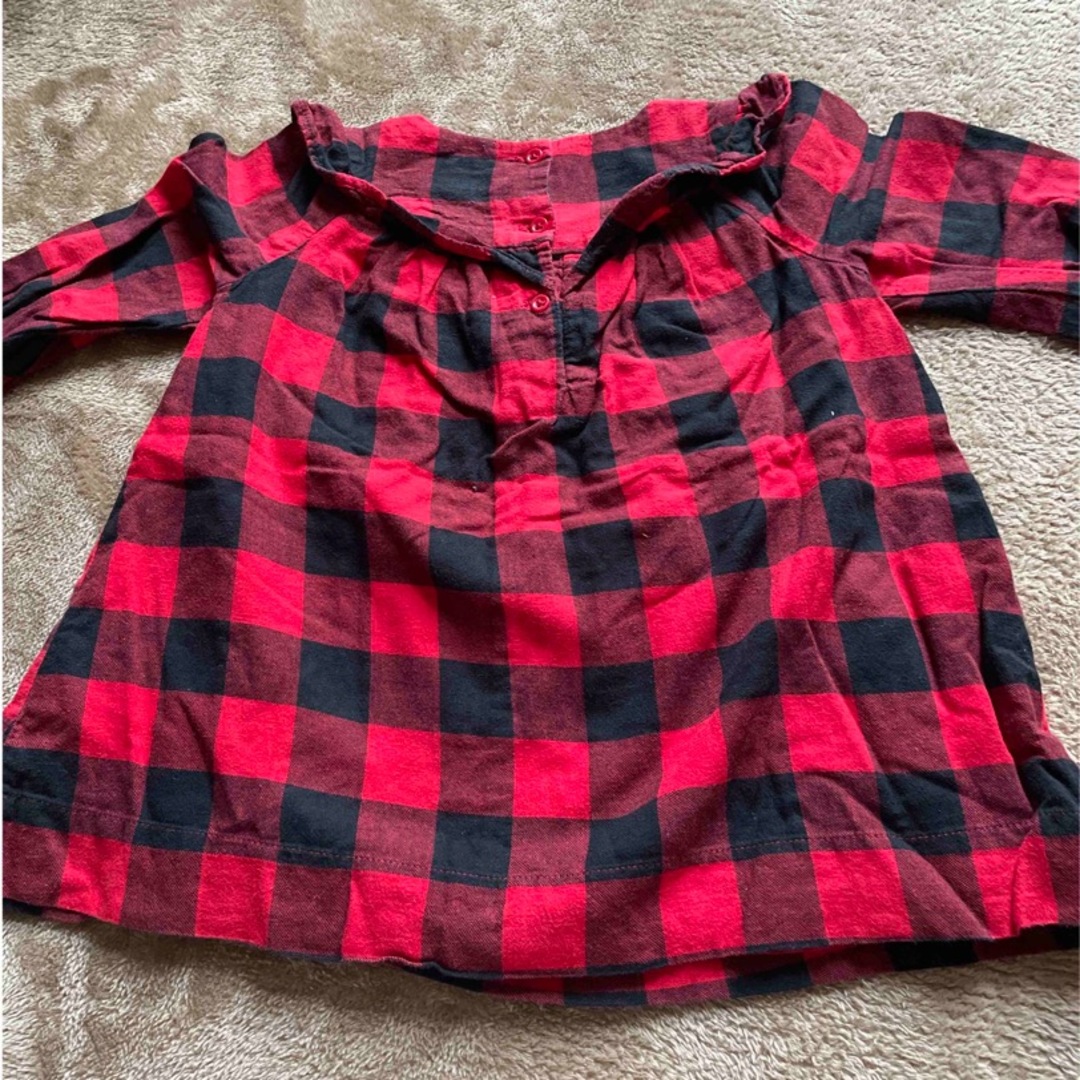 babyGAP(ベビーギャップ)のbaby gapチェックのワンピース チュニック キッズ/ベビー/マタニティのベビー服(~85cm)(ワンピース)の商品写真