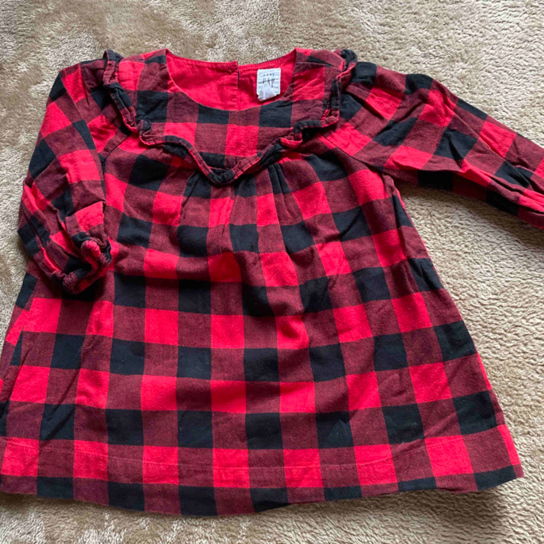 babyGAP(ベビーギャップ)のbaby gapチェックのワンピース チュニック キッズ/ベビー/マタニティのベビー服(~85cm)(ワンピース)の商品写真