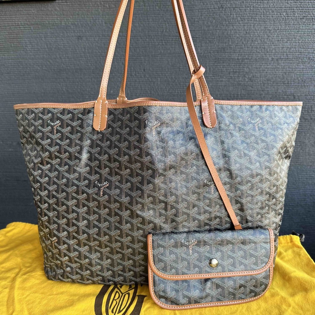 トートバッグGOYARD サンルイ　GM ブラウン　ブラック　トートバッグ　ハンドバッグ