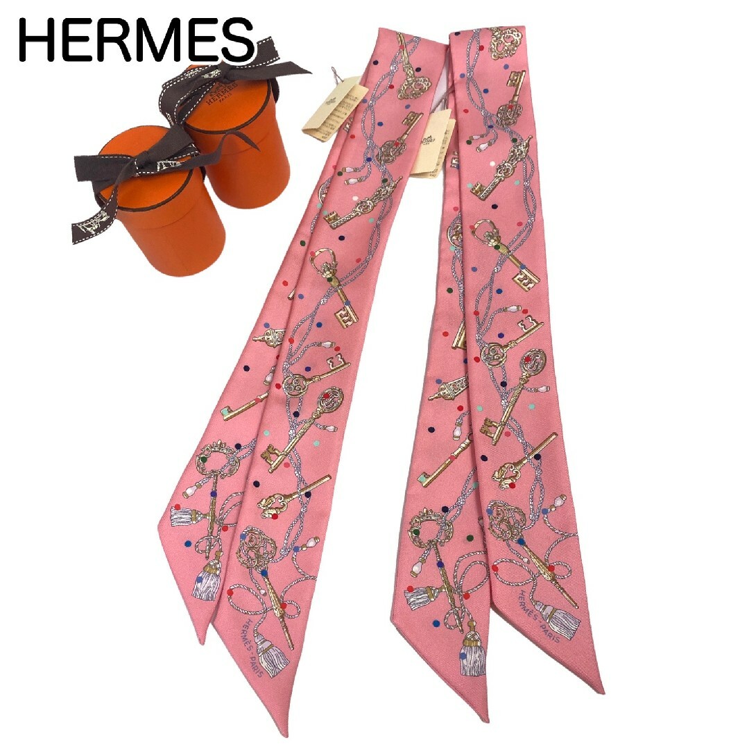 新品♡HERMES エルメス ツイリースカーフ　レクレアポア　2枚セット