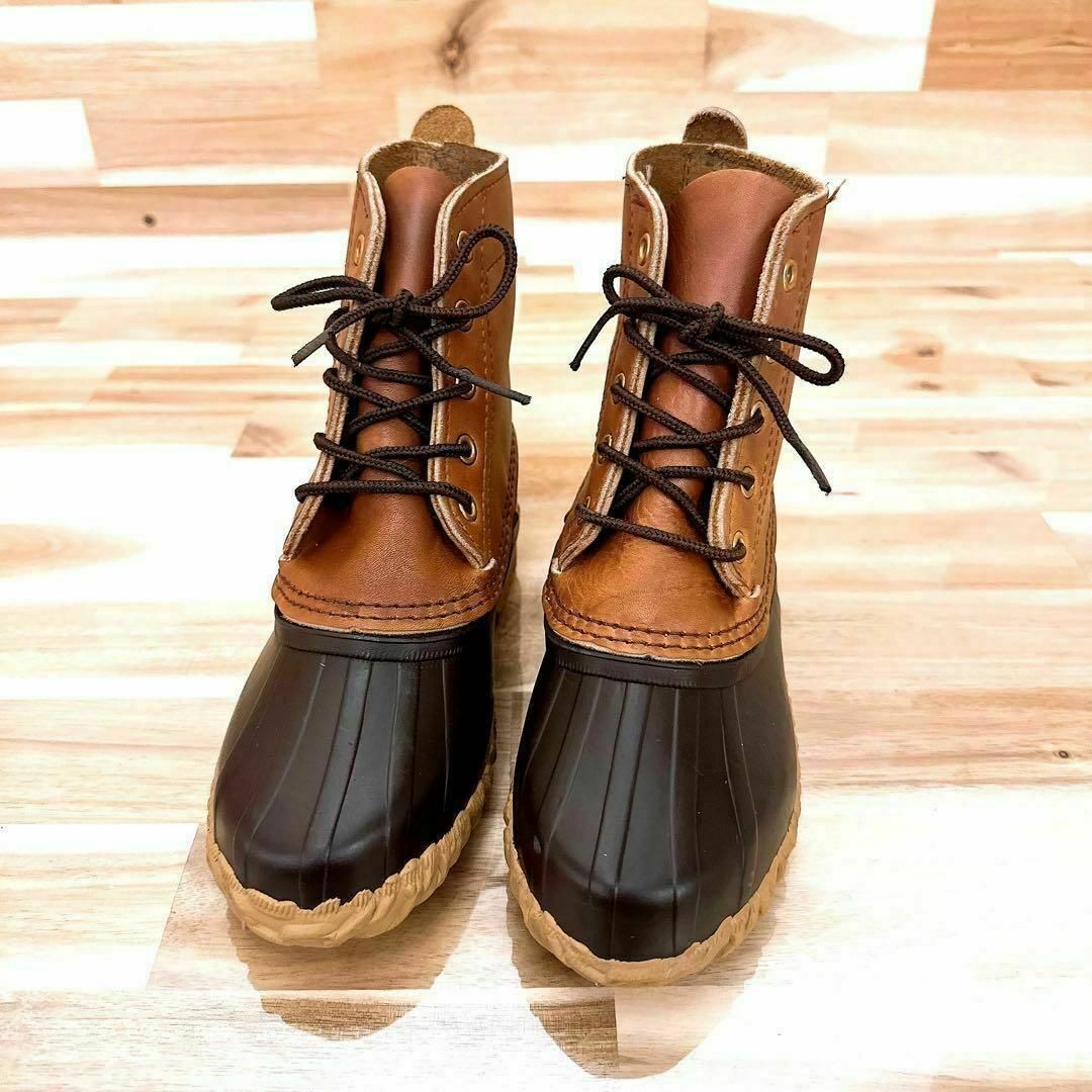 ソレル】SOREL レザーブーツ ビーンブーツ ハンティング 22.0 茶-