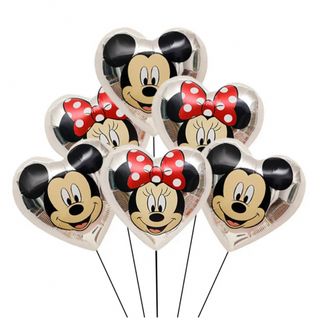 ディズニー(Disney)のミッキーミニー　バルーン　ハート　風船　飾り　お誕生日　バースデー(その他)