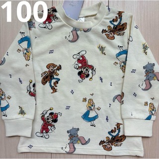 ディズニー(Disney)の【Disney】総柄 ミッキー☆ダンボ☆ウッディー☆アリス トレーナー 100(Tシャツ/カットソー)