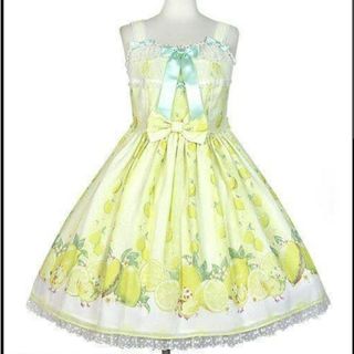 アンジェリックプリティー(Angelic Pretty)のAngelic Pretty　Fruity Lemon　ジャンパースカート(ひざ丈ワンピース)